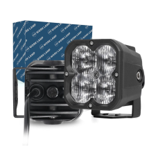Kvadrāta Formas Darba Lukturs Tālās Gaismas Papildlukturis  Ar Caurspīgīgu Stiklu 20w (76mm) E9 10R-6